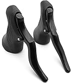 Set Leve Freno E Cambio Per Bici Da Strada 3x7-9 Velocità - In Lega Di Alluminio, Con Impugnatura In PVC