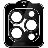 MADNOVA iPhone İle Uyumlu Orjinal Safir Kamera Koruyucu Kolay Kurulum Aparatlı 9H Sertliğinde Safir Kamera Koruyucu (Siyah, i