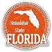 Produktbild DestinationVinyl 2 x 10cm/100mm Florida Vinyl Selbstklebende Sticker Aufkleber Laptop Reisen Gepäckwagen Cool Zeichen Spaß #5497