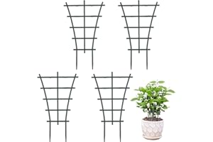 Giantree 4Pcs Plant Trellis Indoor, Trellis for Climbing Plants Indoor, Mini Garden Trellis Small Trellis for Potted Plants, Trellis for Potted Plant Ladder for Houseplant Vine Support Outdoor