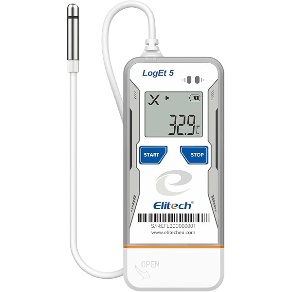 Freshliance USB Temperatur Datenlogger mit 30000 Messwerte, Einweg Temperaturschreiber mit PDF CSV Berichten, hohe Genauigkeit 7 Tage 1 Packung einmalig Kühlkette, Fresh Tag 1