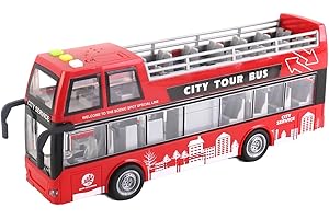 Tachan - Autobus turistico - Escala 1:16 - De Color Rojo - con Luces y Sonidos - Retrofricción - +3 (CPA Toy Group 746T00870)