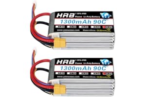 HRB POWER HRB 2 unids 6S 22.2 V 1300 mAh 90C XT60 Lipo reemplazo de la batería para 450 clase helicópteros aviones coches camión Buggy Truggy drones multicopter