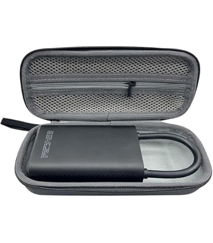 Custodia Rigida Per Compressore Aria Xiaomi 1S - Borsa Trasporto 19x7.5x6 Cm, Resistente All'Acqua - Foto 7