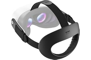 KIWI design K4 Flex Comfort Head Strap for Meta Quest 3/3S, Original Replacement Adjustable Elite Strap with PU Foam Padding for Enhanced Comfort Support and Gaming Immersion in VR (Without Battery)