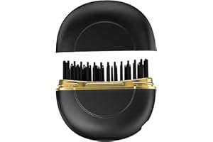 COLEXY Cepillo Alisador de Pelo Portátil, Cepillo Eléctrico Alisador de Pelo Mujer, Cepillo Alisador Pelo Iones Peine Alisador de Cabello Reduce la Electricidad Estática y el Encrespamiento