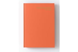 IMPRINT PRESS IMPRINT 2024-2025 Academic A5 Diary Page per Day Case Bound Mid-Year Diary - Student Teacher Planner Organiser with Diary, Timetable, Term and Notes pages (Orange)