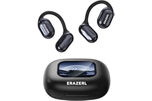 ERAZERL Ki Übersetzer Kopfhörer Übersetzungskopfhörer mit echtzeit übersetzung, 150 Sprachen Kopfhörer Übersetzer Echtzeit, Open Ear kopfhörer für iOS und Android, Reisen und Reisen, Business XP2 Schwarz