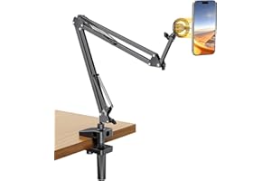 UGREEN Soporte Magnético Móvil para Cama, Stand Magsafe con Brazo Flexible Articulado Compatible con iPhone 16 15, 14, 13, 12 Series, Galaxy S24 Ultra y Más