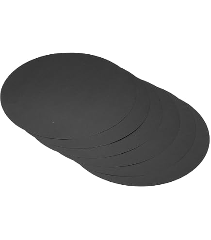 30 Cerchi Di Carta Ritagliati Neri - 20 Cm Diametro, 200 Gsm, Per Lavagne E Fai Da Te