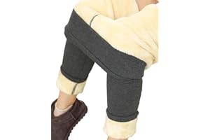 Yuson Girl Leggins Termicos Mujer Invierno Mallas Termicas Cintura Alta Pantalon Térmico Elásticos Pantalones Leggings con Forro Polar Thick Warm Fleece Lined Leggings Cachemira