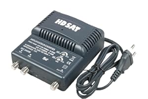 HDSAT AMPLIFICATEUR TNT Blinde 2 Sorties ampli d'intérieur antenne TV 220V