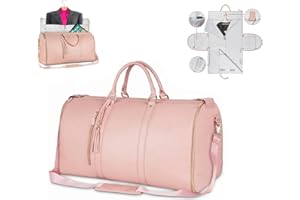 Akayoo Reisetasche Foldybag,Reisetasche faltbar,Travluxe Faltbare Reisetasche,Foldy Bag,Wasserdichter Kleidersack für Reisen,Carry on Garment Duffle Bag,Travel Bag Women,Umwandelbarer Handgepäck