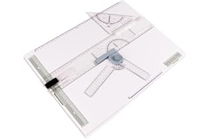 F Fityle Planche à Dessin A3, Planche à Dessin architecturale Graphique Portable avec règle coulissante à Mouvement parallèle, Planche à Dessin, Table à Dessin