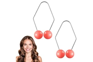 OCCOUMR 2 Stück Grübchen Macher, Natürlich Grübchen Macher Wangen, Smile Gesichtstrainer Aus Edelstahl, für Damen Und Mädchen, Dimple Maker