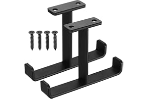 HAOCHEN Deckenhaken Garage Schwerlasthaken, 2er Set Garagen Decken Aufbewahrunghaken, Fahrrad Wandhalterung Deckenhalterung für Skihalterung Wandhaken Leiterhaken, Autoreifen, Werkzeugen, bis 25 kg