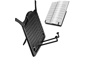 HELWEET Leggio Musicale Pieghevole, Supporto per Musica Pieghevole, Porta Spartiti Musicali, Superficie del Leggio, per L'uso in Scuole e Orchestre o per Esercitarsi a Casa, Leggero