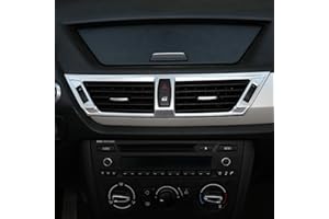 DIYUCAR Embellecedor de marco de la consola central de ABS cromado para accesorios X1 E84 2011-2015