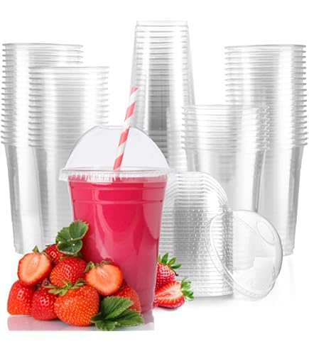 ZkateTrade 50 stuks harde plastic partybekers met gouden glitter, 360 ml kunststof drinkbekers, herbruikbare transparante plastic bekers voor feestjes, bruiloften, verjaardagen