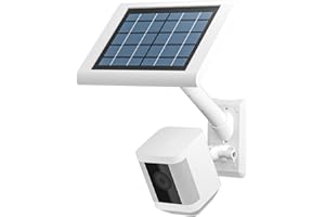 HOLACA 2-in-1 Universal-Wandhalterung Kamera Halterung Kompatibel mit Ring Spotlight Kamera Plus, Ring Spotlight Kamera Pro, Ring Stick Up Cam, Ring Spotlight Cam, Ring Solarpanel(1 Packung Weiß)