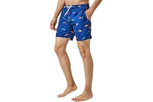 MaaMgic Pantaloncini da Bagno da Uomo Asciugatura Veloce Costume da Bagno per Surf sulla Spiaggia Multi-funzioni Allenamento casa con Fodera in Mesh con Fodera in Mesh