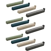 Sunplast 12&rsquo;li Poşet Klipsi Seti,11 cm,Hava Ge&ccedil;irmez Paket Kapatma Mandalı | 4 Renk, Yeniden Kullanılır,Gıda Poşeti Kapatıcı