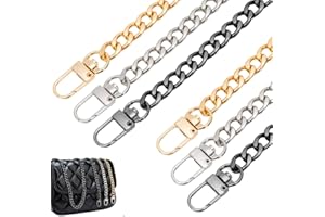 Pamtns 3 Pièces Chaîne de Sac Chaîne de Remplacement pour Sac à Main Sangle de Chaîne en Métal Sac à Bandoulière Chaîne Anse de Sac à Main Chaîne pour Femmes Bricolage Sac