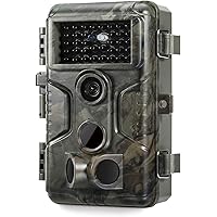 GardePro A3S Wildlife Camera, 64MP 1296p, Trail Camera with H.264 Video, Next-Gen Imaging Technology, 100ft No Glow Night Vis