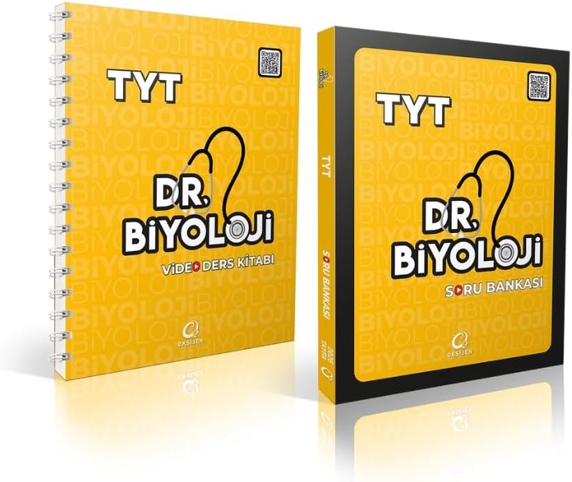Dr Biyoloji TYT Video Ders Kitabı ve Dr Biyoloji TYT Soru Bankası 2li Set