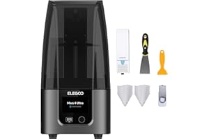 ‎ELEGOO ELEGOO Mars 4 Ultra żywica drukarka 3D, 9K 7" drukarka 3D MSLA z systemem Linux OS, połączenie Wi-Fi, system poziomowania, rozmiar wydruku 153,36 x 77,76 x 165 mm³/6,04 x 3,06 x 6,5 cala