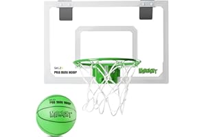 SKLZ 1715 kosz do koszykówki dla dorosłych, Youth and Child Pro Mini Hoop Midnight, czarny/żółty, jeden rozmiar, standardowy (18" x 12")