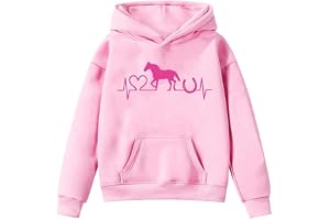 Générique Huvtröja för flickor med huva för flickor långärmad tröja bomull sweatshirt tryckt dragkedja ledig sport höst vinte