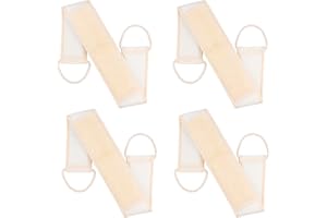 AIPAIDE Schwämme Rückenschrubber 4 Stücke Natur Sisal Schwamm Massagegurt Rücken und Körper Rückenschrubber Peeling für Bad Duschen Körperpflege Massage