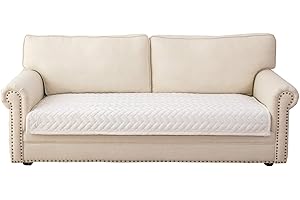Eismodra Housse de Canapé,Housse Canapé 3 Places avec Accoudoirs,Couverture Canapé d'angle en L Antidérapant en Velours Lavable pour Chien Chat Enfant,Blanc 90x180 cm (Seulement 1 Pièce)
