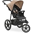 hauck Runner 2, Mocha - Robust All Terrain Pushchair with Raincover, XL Pneumatic Air Wheels, UPF 50+, Reclining Backrest from Birth up to 22 kg, Height-Adjustable Handle, XL Mesh Window