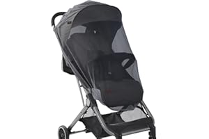 AUMAYCO Universelles Kinderwagen Moskitonetz, 2 Stück, Kinderwagen Insektennetz mit Elastischem Rand, Mückennetz-Schutzabdeckung für Kinderwagen, Buggy, Kinderbett, Autositz, Reisebett, Schwarz.