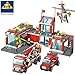 Produktbild Kazi Markiert Feuerwache Lokomotive Helikopter Feuerwehr große kiste sets Neu 774pcs #8051
