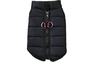 WEVGOUO Manteaux d'hiver Doudoune Blouson Pull-Overs Veste Vetement Polaire Petits Chiens Chiot Chat Chaton Pelucheux Chihuahua Yorkshire (1, S:Tour de Poitrine:34cm)