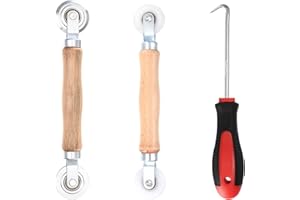 ZXGLXINYAO Enrouleur à outils pour passepoils, moustiquaires, outils de passepoil, rouleau pour passepoils, cordon en caoutchouc, double roue, rouleau d'étanchéité pour fenêtre