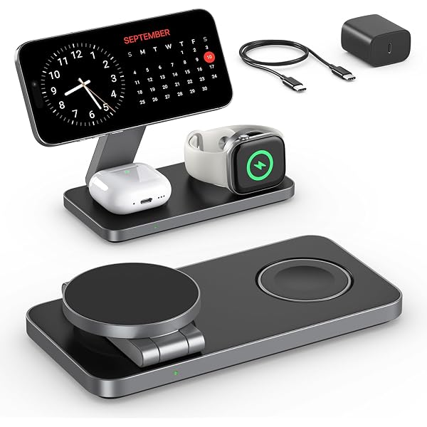 Elago MS Pad Base Di Ricarica Per MagSafe | Supporto Minimal Per IPhone 16/15/14/13/12 E AirPods, Silicone Antigraffio E Gestione Cavi
