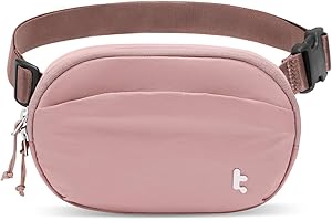 tomtoc Bumbags for Ladies Fashion Fanny Pack for Women Men Lightweight RFID Bum Bag Waist Mini Women Waist Pack with Adjustable Strap for Traveling Running Hiking Camping Cycling