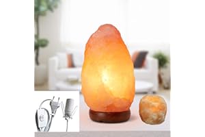 MAGIC SALT LIGHTING FOR YOUR SOUL Lampe de sel naturel de l'Himalaya 3/4 kg + lot de 20 bâtons d'encens + bougeoir
