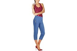 CANDID STYLES Ladies Cherry Berry Shorts Capri Cropped 3/4s Elasticated Summer Jogging Womens Pants Trousers Jogger UK 8-26