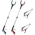 OITUGG Litter Pickers set of 2 pcs - 83cm Grabber Stick - Litter Picker for Adults, Helping Hand Grabber with Magnetic Tip and 90° Rotatable Head, Long Reach Rubbish Grabbers for Aisabled, 32.6 inch
