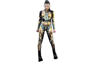 Shmily Girl Skeleton Costume Women Men Halloween Costumes Cosplay Jumpsuit Bodysuit