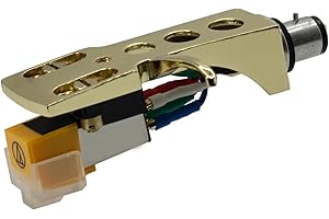 My Needle Store AT91+HSG - High Quality Mounted Cartridge Assembly, Compatible with most 1/2'' SME Connector Turntable With a Curved Tonearm