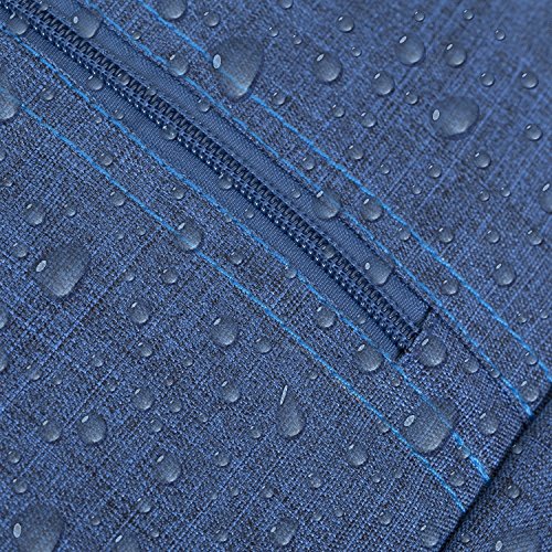 RIVACASE Notebook Rucksack bis 15.6“ – Stilvolle Tasche aus wasserabweisenden Material und extra verstärkten Seiten – Blau - 7