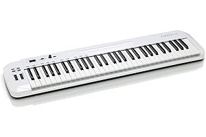 Samson Carbon 61 - Teclado controlador USB/MIDI (61 teclas, con software Native Elements), color blanco