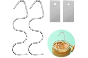 XQMMGO 2 agitadores de mantequilla de maní, mezclador de mantequilla de maní, agitador de mantequilla de maní y herramienta mezcladora, dispositivo de agitación de mermelada, churner de mantequilla de