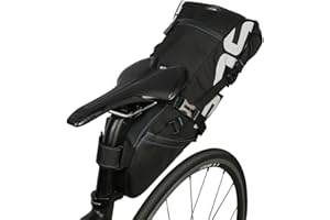 ROSEBEAR Sacoche de Selle Vélo Route, 10L Sac Arrière pour Siège de Vélo étanche Saddle Pack, Sacoche de Selle de Rangement pour Vélo VTT BMX MTB, Réfléchissant, Grande Capacité, Noir
